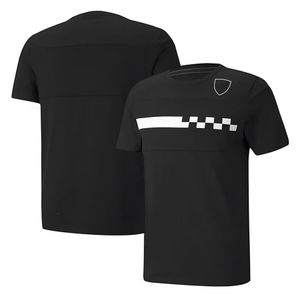 Camisetas masculinas 2023 F1 Camiseta gráfica masculino Summer listrado Summer New Fórmula 1 Time Co-S-Shirts Fãs de Racing Jersey Jersey ZBRC