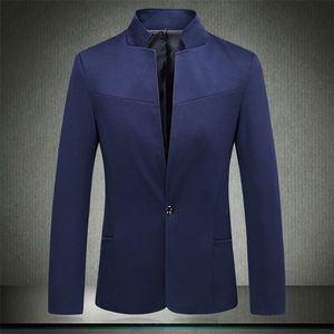Erkekler Sıradan Varış Erkek Sonbahar Bahar Elbise Takım Moda Yüksek Kaliteli Çin Stil Stand Yaka Blazers Ceket Marka Ceket 220514