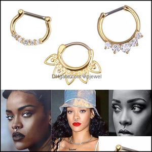 Nabel Klingelknopf Ringe Körperschmuck Shop Nasenring Titan Nagel Septum Piercing Ornamente in Europa und Amerika Drop Lieferung Yof17