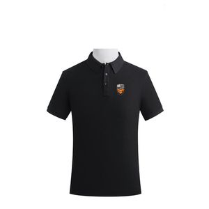 FC Lorient Herren- und Damen-Polo-High-End-Shirt aus gekämmter Baumwolle mit Doppelperlen, einfarbig, lässiges Fan-T-Shirt