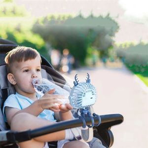 500mAh Stroller Fan Personal Portable Desk Handheld Baby Bed Car Seat USB Rechargeable Mini Accessories 220510