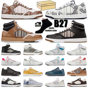 Men Womens Sneakers Shoes B27 Cd Oblique Galaxy Technical Fabric Re-Nylon Breathable Chunky Rubber Lug Sole Casual Walking Party Wedding Footwear