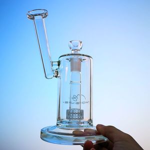 2019 Mobius Matrix Perc Wasserpfeife Birdcage Percolator Glasbongs Sidecar Dab Rig Klare dicke Bohrinseln mit Schüssel MB01