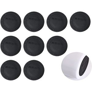 Venta al por mayor Almohadillas negras Posavasos de goma con fondo redondo Adhesivos protectores reutilizables para bebidas antideslizantes para vaso flaco de 15 oz y 20 oz