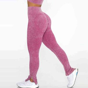 New Yoga Broek Vrouwen 레깅스 Voor Fitness Hoge Taille Lange Hip Push Up Panty Gym Kleding J220707