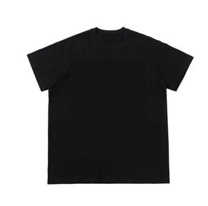 22SS män plus tees designers t skjortor färg tredimensionell broderi kort ärm besättning hals streetwear svart vit xinxinbuy m-2xl