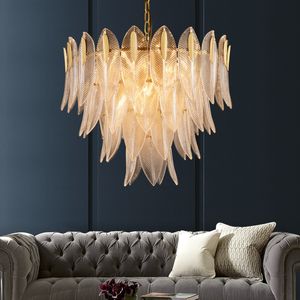 Light luxury chandelier living room atmospheric lighting net red ins wind restaurant light creative decorative crystal chandelie