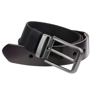 Belts Genuine Leather Men's Belt Alloy Pin Buckle Elastic Stretch For Jeans Cowskin Casual Business Cowboy Male WaistbandBelts