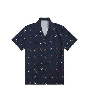 2022 Мужские рубашки T Tees Clothing British Business Fashion Tiger Letter Geometric Stripe Print Top Boy
