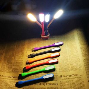 Masa lambaları Süper parlak LED USB Işığı Dizüstü Bilgisayar Dizüstü Bilgisayar Taşınabilir Esnek Metal Boyun Katlanabilir Kitap Işığı