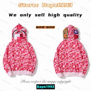 Högkvalitativa apor Mens hoodies Sweatshirt Japan Shark B APE Head Galaxy Spots Luminous Camo Man och kvinnliga par med samma ModelKxy9