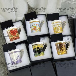 Baroque Top Mugs 180ML Bone China Water Bottles Hipster Brand High Quality ECO Friendly Kitchen Dining Bar Designer Cups