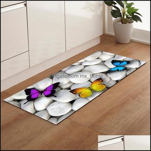 Beach Stone Shell Print Kitchen Mat Non Slip Area Rug Modern Living Room Balcony Bathroom Nordic Carpet Doormat Hallway Bath Drop Delivery 2