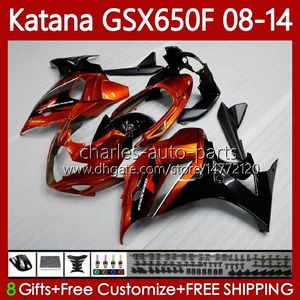 Kropp för Suzuki Black Factory Katana GSXF 650 GSXF650 GSX650F BodyWorks 18HC.3 GSX-650F 2008 2009 2010 2011 2012 2013 2014 GSX 650F GSXF-650 08 09 10 11 12 13 14 FAIRING