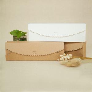 Новый 2374 см 10шт. Натуральные Kraft Food Paper Box Diy Boxes 201016