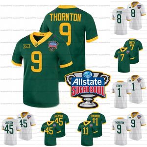 A3740 9 Tyquan Thornton Baylor Bears 2022 Sugar Bowl College Football Jersey Custom Denzel Mims Bryson Jackson Gerry Bohanon Abram Smith Jalen