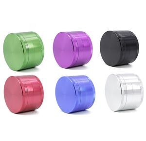 최신 75x51mm Smoke Grinder 4- 층 알루미늄 합금 평평한 연기 연쇄 히터 많은 스타일 지원 사용자 정의 로고