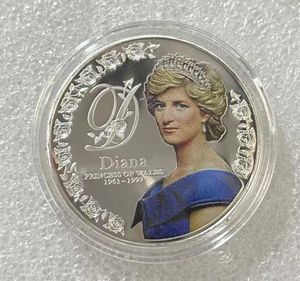 Libra De Oro al por mayor-5pcs lote cinco libras Gold Silver Chaped Coin Regalo Diana Princess of Wales Collectibles Monedas de británica Diana Spencer cx