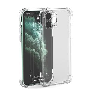 Cell Phone Cases Suitable for iphone13 mobile phones shells apple 12 four-corner airbag anti-fall shell transparent tpu protective soft shell