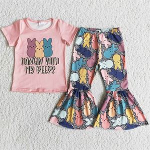 Baby Girls Designer Clothes Easter Toddler Sets Bunny Cute Kids Clothing Boutique Outfits Wholesale 220620