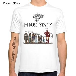 House stark Print Casual Funny T shirt Estate uomo manica corta maglietta da uomo Funny Graphic T-shirt 220429