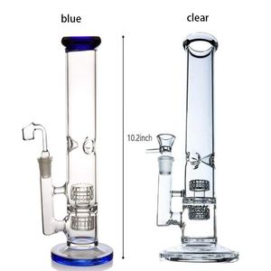 26cm height Glass Bubbler Hookahs Thick Glass Water Bongs Dab rigs Oil Matrix Perc 18mm banger Smoking Pipe