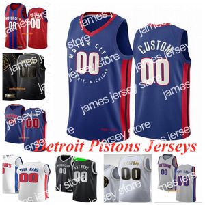 Yeni Detroit's Pistons's 0 Drummond Derrick 25 Gül Basketbol Formaları Blake 23 Griffin Isiah 11 Thomas Dennis 10 Rodman Grant 33 Hill Jersey