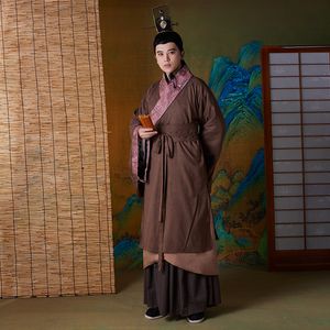 Erkekler Hanfu Sahne Giyim Çin Antik Erkek Giyim TV Film Cosplay Performans Elbisesi Retro Bakan Kostümü