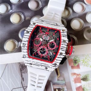 2022 New 6-pin Fashion brand Automatic Mechanical Watch multi-color Men's Waterproof Skeleton Watch Women's Leather Strap