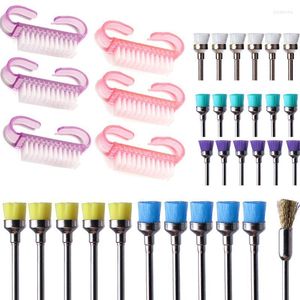Nail Art Equipment 10 Pcs Acrylic Brush Tools Clean File Manicure Pedicure Soft Remove For Care Dust Powder Prud22