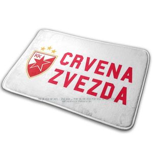 Carpets Crvena Zvezda Basketball Merchandise Mat Rug Carpet Anti-Slip Bedroom Entrance Door Belgrade Serbia Red Star