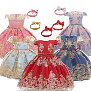 Girl's Dresses Princess Tutu klänning för spädbarn Girls First Birthday PartyGown Communion Dop Julkläder 3-24 månader Baby Girlsgirl '