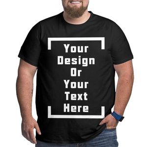Мужские футболки Большого размера. Добавьте свой собственный дизайн. Напечатайте текстовое изображение здесь, выдумка