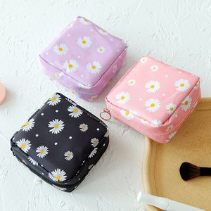 Storage Bags Women Tampon Bag Sanitary Pad Polyester Pouch Napkin Cosmetic Organizer Ladies Makeup Girls Holder