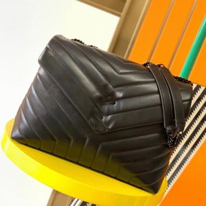 Top 5A Luksusowe designerskie torebki loulou puffer torba na ramię pikowana torebka jagnięta worka wysokiej jakości damskie torby średniej dużej rozmiaru torba łańcuchowa Jer S1hw#