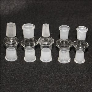 Glass Bong Adapter Hookahs 14mm Female to 18mm Male Slit Diffuser Reducer Connector Ash Catcher Ground Joint For Bongs Quartz Banger Bowl