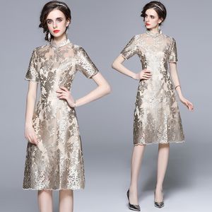 Boutique Retro Dress 2022 New Womens Cheongsam High-end Temperament Lady Dress Prom Party Dresses