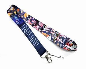 Ciondoli per cellulare Charms 100pcs Cesto di frutta Catena per cartoni animati Cinghia per collo Chiavi Cordino per cellulare ID Porta badge Corda Anime Portachiavi Buoni regali per feste 2022 # 019