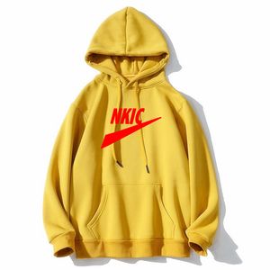 Spring Autumn Brand LOGO Casual Mens Yellow Hoodies Sweatshirts Men Fashion letter Print Streetwear Hoodies Sweatshirt Tops