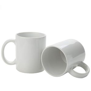 11 oz sublimering tomt keramiska kaffemuggar vita mugg tomma för kaffesoppa te mjölk latte varm kakao