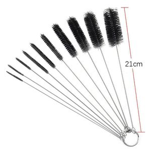 3 5 10Pcs Set Stainless Steel Cleaning Brush For Weed Pipe Clean Glass Hookah Smoking Cachimba Pipas Fumar Feeding Bottle Brush