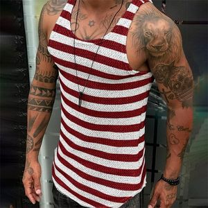 Tank Men Top Men despojado Camisa sem mangas Summer Mens Gym Roupas Slim Fit Fodybuilding Tops Running Fitness Camisetas 220527