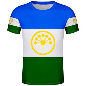 Bashkortostan koszulka darmowa niestandardowa nazwa Numer UFA T-shirt Flaga Flaga Flaga Rosyjska Rossiya Salavat Beloretk 0 Odzież 220702