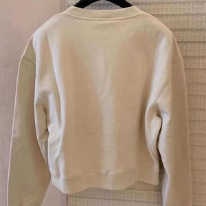 113791 women RUNWAY fashion letter Spring autumn o neck long sleeve design sweatshirt 201202