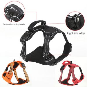 Dog Collar Leashes Harness Collar Vest Style Leash Bröstband Små Medium Stor Tillbehör Walking Pet Products