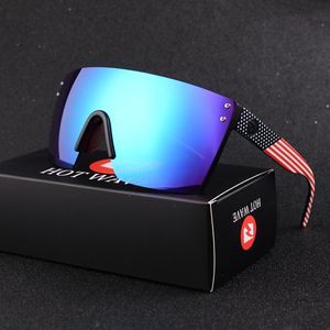 Hot Wave Blue Mirror Sunglasses Men UV Ray Lense Eyewear Vintage Fashion Square Sun Glasses HW03