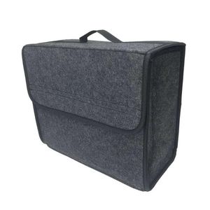 Car Organizer Portable Foldable Trunk Felt Cloth Storage Box Case Auto Interior Stowing Tidying Container Bags BackseatCar