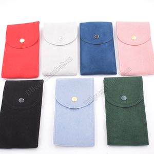 7 색 남성 여성 상자 Flannelette 시계 보관 가방 휴대용 시계 주머니 보호 손목 시계 상자 케이스 컬렉션 먼지 보호