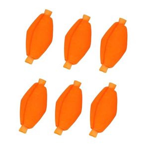 Acessórios de pesca 6pcs Tubo de plástico altamente visibilidade Float Foam Strike Indicadores para forma GXMffishishing