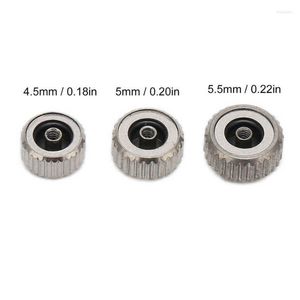 Onarım Araçları Kitleri 5 PCS İzle Crown Heads Yedek Parçalar Değiştirme 4.5mm 5mm 5.5mm Gümüş Çelik Aksesuarlar WatchmakerRepair HELE22